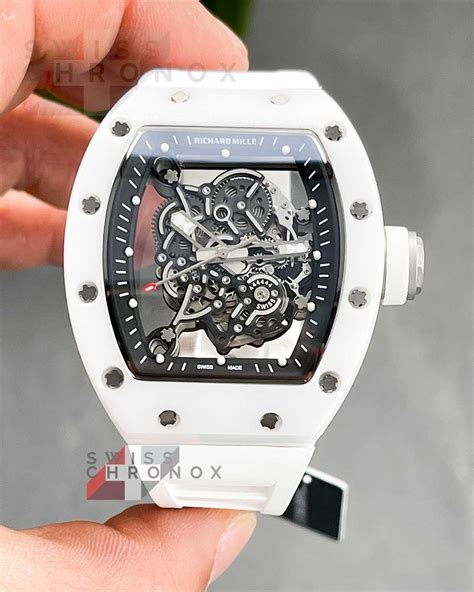 richard mille rm055 bubba watson white ceramic watch rm055|bubba watson watch.